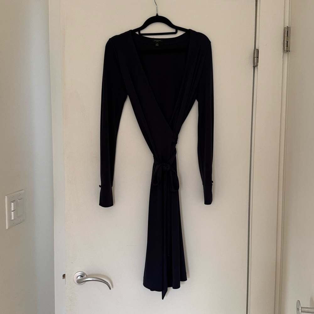 Ann Taylor Navy Blue Wrap Dress 2P